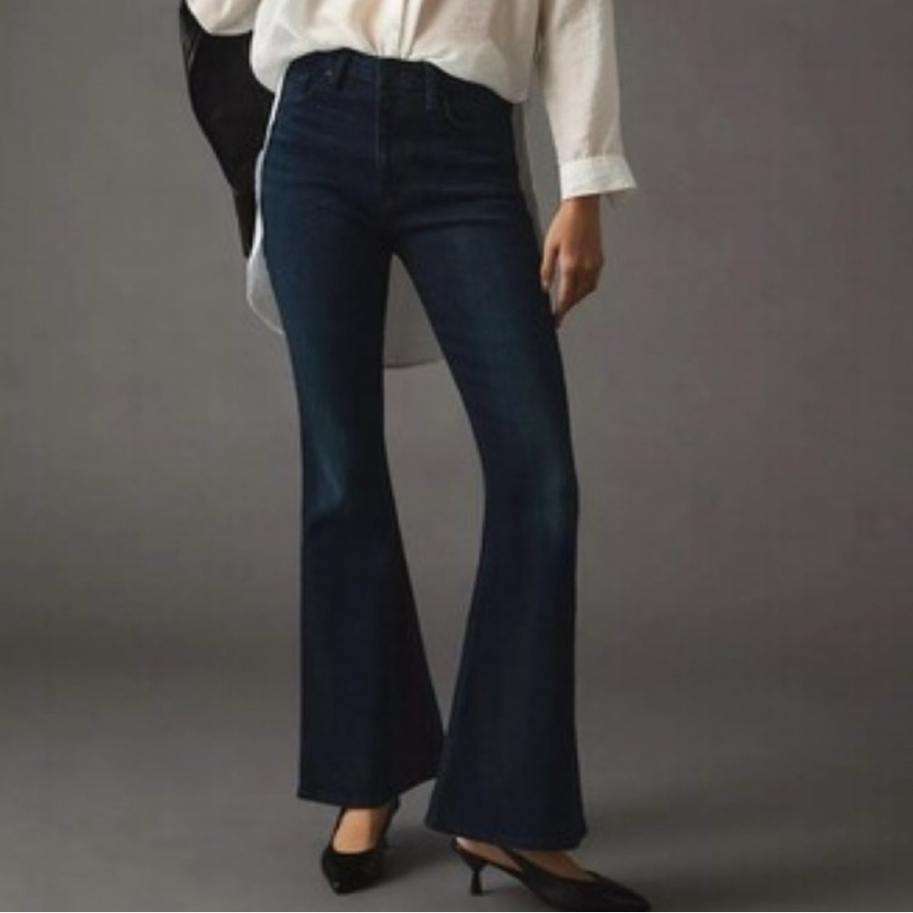 PAIGE Holly Petite Mid-Rise Flare Jeans